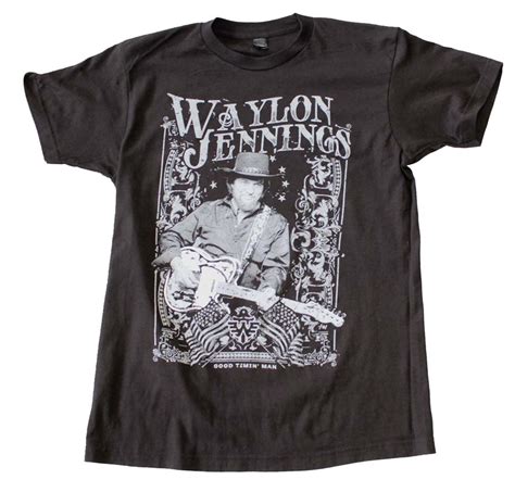 waylon jennings tshirt