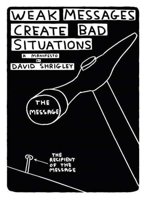 weak messages create bad situations a manifesto PDF