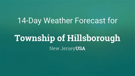 weather for hillsborough new jersey