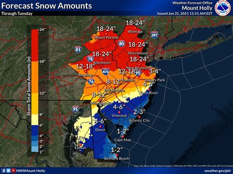 weather in new jersey tomorrow