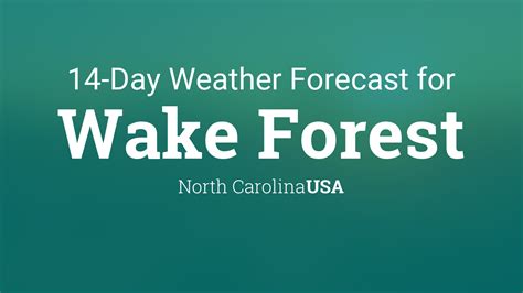 weather underground wake forest