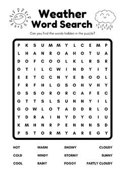 weather word search answer key science spot Doc