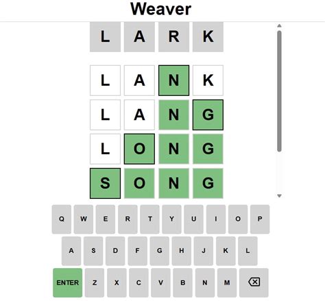 weaver game answer