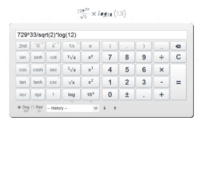 web 2 scientific calculator