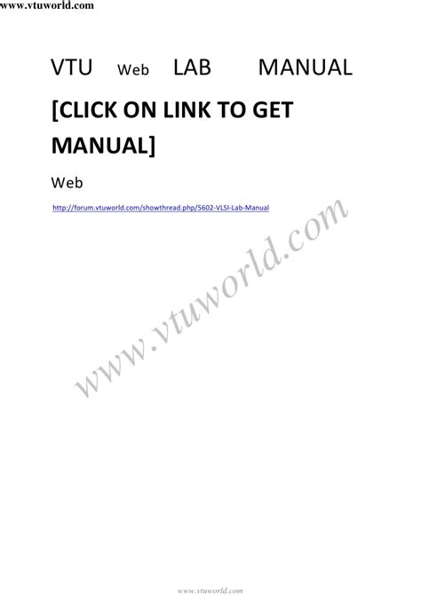 web lab manual vtu Doc