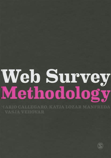 web-survey-methodology-research-methods-for-social-scientists Ebook Kindle Editon