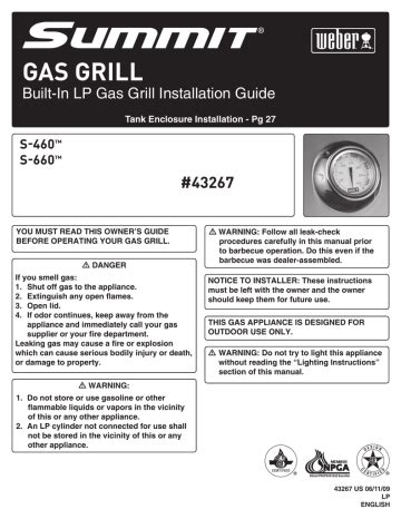 weber s 660 installation guide Reader