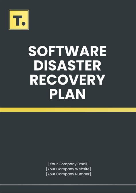 Website Disaster Recovery Plan Template