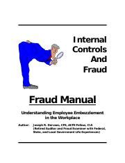 website fraud manual employee embezzlement 2009 PDF