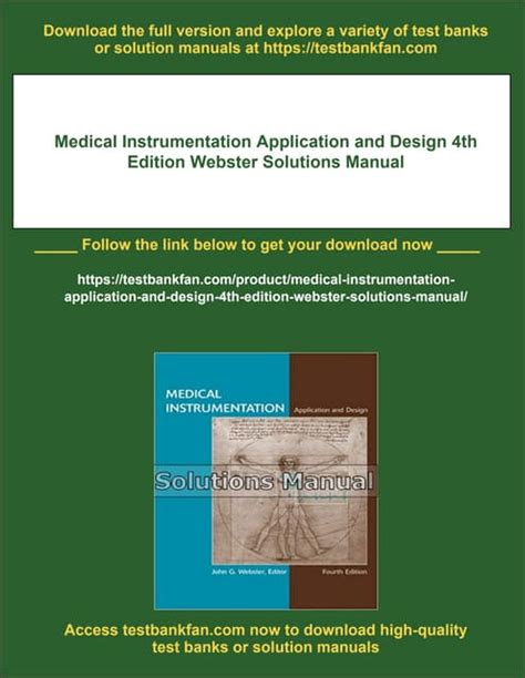 webster medical instrumentation solution manual Ebook PDF