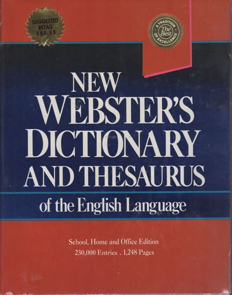 websters dictionary and thesaurus PDF