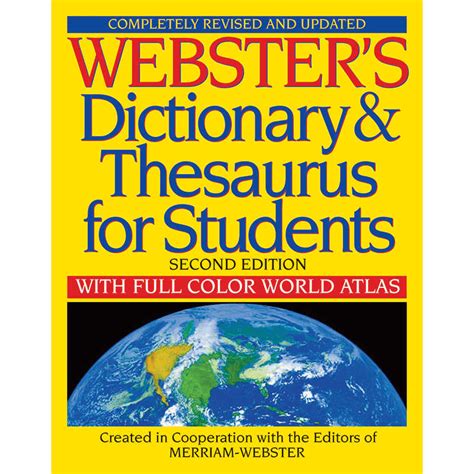 websters dictionary and thesaurus for students second edition Reader