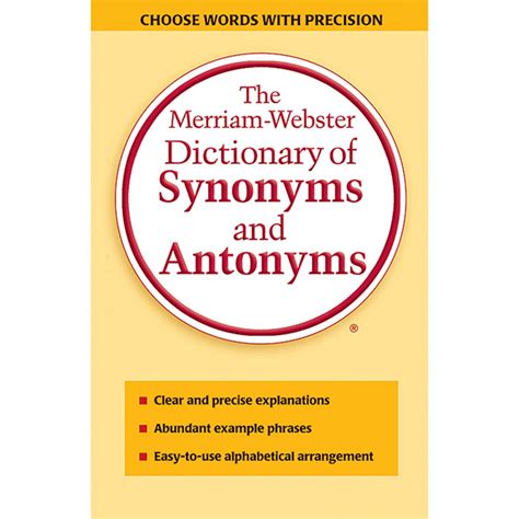 websters dictionary of synonyms and antonyms Reader