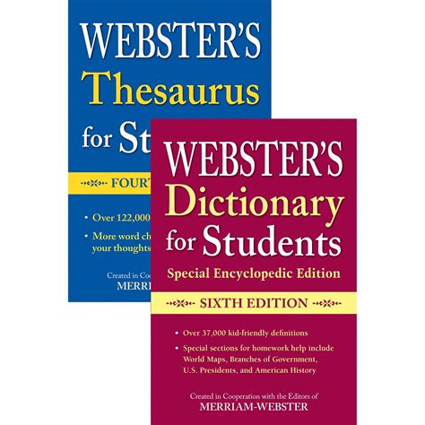 websters dictionary or websters thesaurus set shrink wrapped Epub