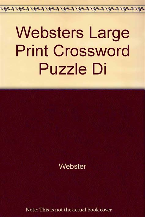 websters large print crossword puzzles Epub