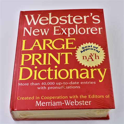 websters new explorer large print dictionary Kindle Editon