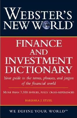 websters new world finance and investment dictionary Doc
