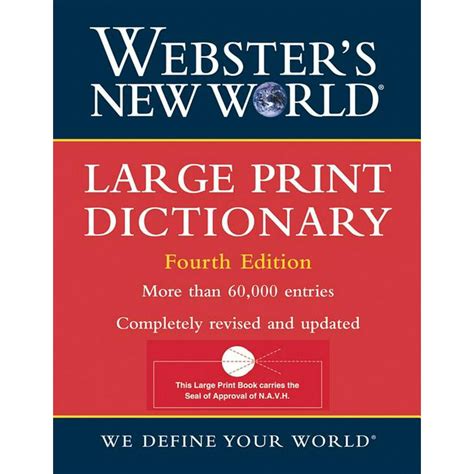 websters new world large print dictionary Epub