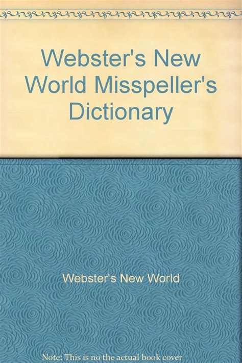 websters new world misspellers dictionary Epub