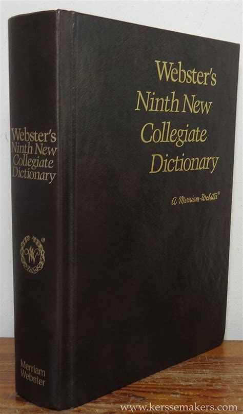 websters ninth new collegiate dictionary Kindle Editon