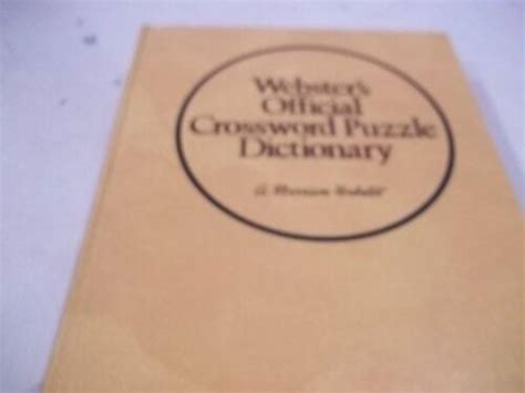 websters official crossword puzzle dictionary PDF