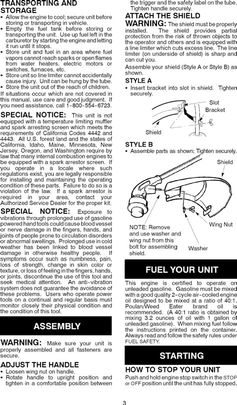 weedeater manuals user guide Doc