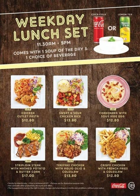 weekday lunch deals singapore 2021