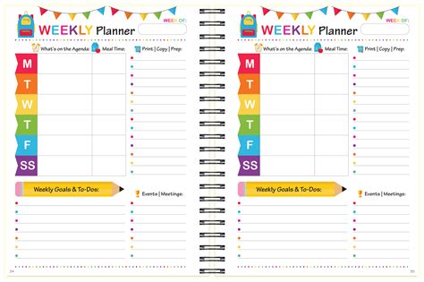 weekly calendar planning activity book Reader