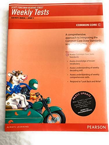 weekly tests teachers manual grade 5 common core edition scott foresman reading street2011 Reader