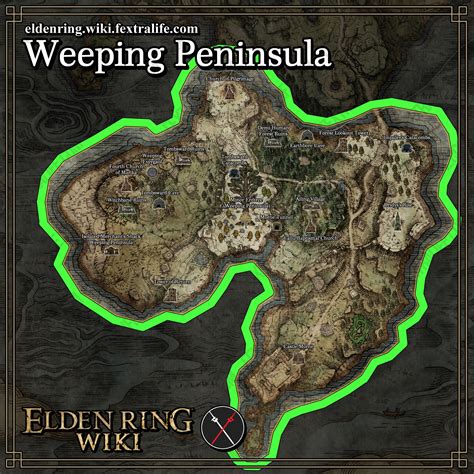 weeping peninsula map