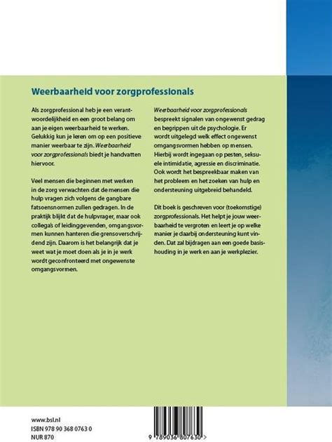weerbaarheid voor zorgprofessionals Kindle Editon