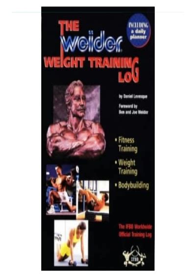 weider weight training log the ifbb worldwide official training log Reader