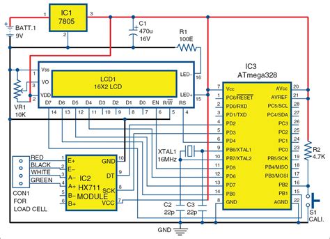 weighing machine circuit diagram PDF