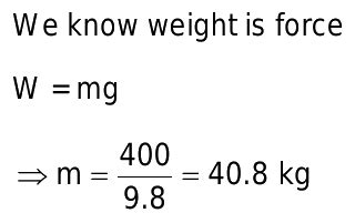 weight into newtons