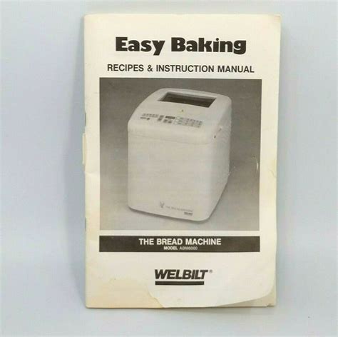 welbilt bread machine abm3400 manuals Reader