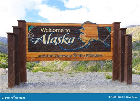 welcome to alaska sign