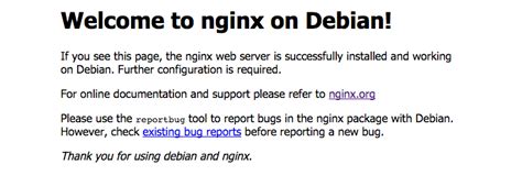 welcome to nginx on debian Reader