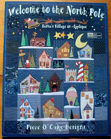 welcome to the north pole santas village in applique Epub