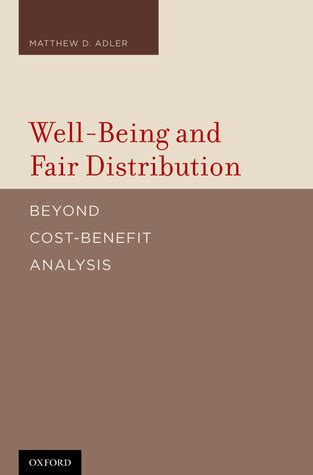 well being and fair distribution beyond cost benefit analysis Epub