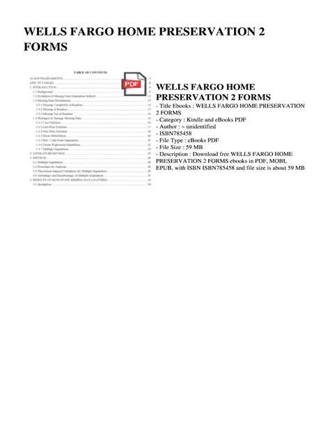 wells fargo home preservation 2 forms PDF