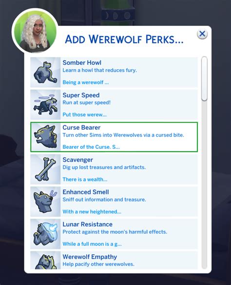 werewolf cheats sims 4