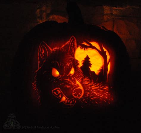 werewolf jack o lantern