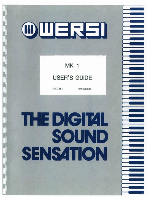 wersi user manual phoenix PDF