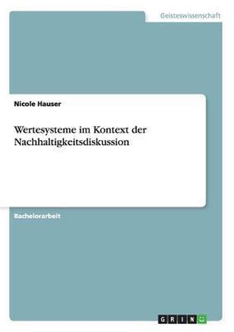 wertesysteme kontext nachhaltigkeitsdiskussion nicole hauser Epub