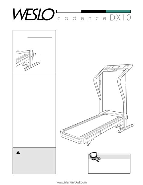 weslo cadence dx10 manual Reader