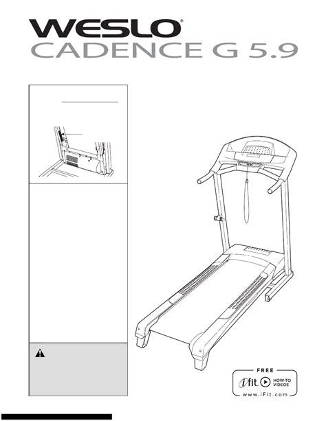 weslo cadenza g manuale proprietari 59 tapis roulant Kindle Editon