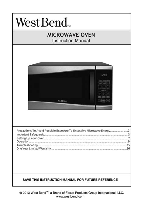 west bend oven owners manual Kindle Editon