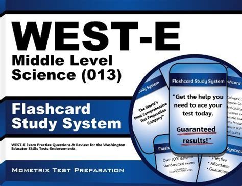 west e middle level science 013 flashcard study system west e exam practice questions and review for the washington Reader