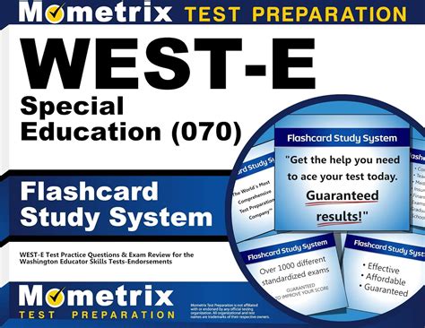 west e special education 070 flashcard study system west e test practice questions and exam review for the washington Kindle Editon