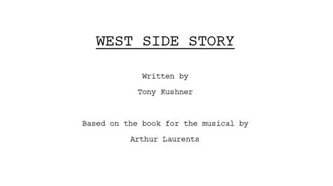 west side story screenplay Epub